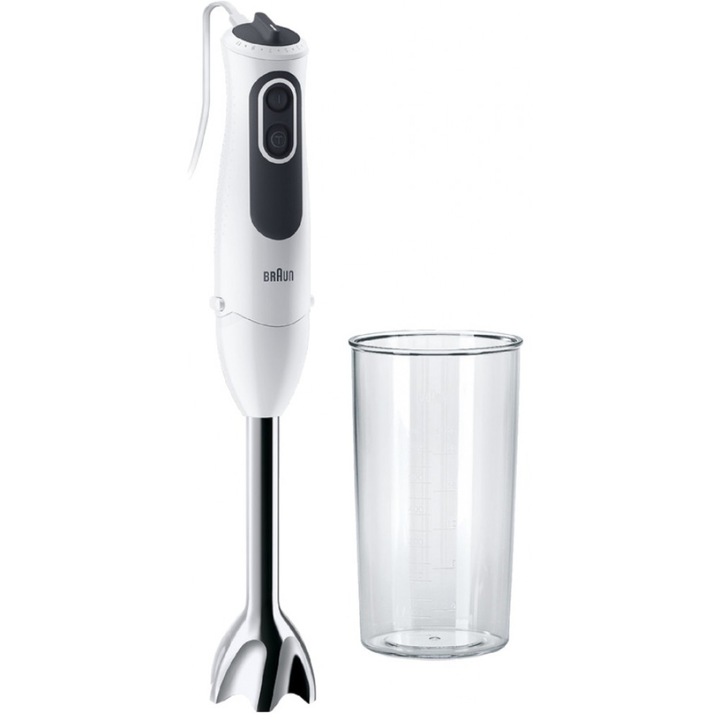 Вертикален миксер Braun MQ3100WH, 750 W, 0.6 л, 11 скорости, Бял