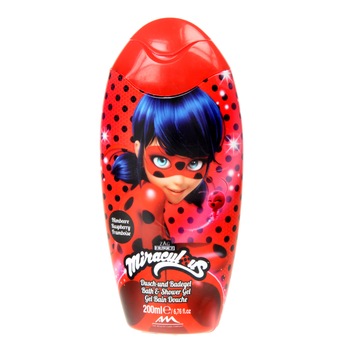 Gel de dus pentru copii MIRACULOUS 200ml Raspberry Gel de dus pentru copii MIRACULOUS 200ml Raspberry