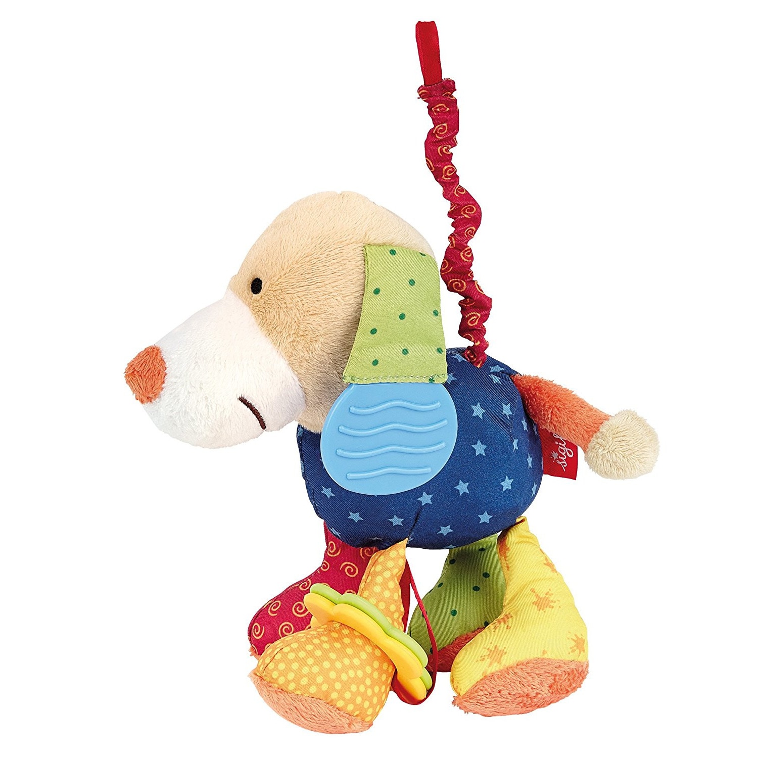 Jucarie Sigikid Catelus de plus de agatat la carucior