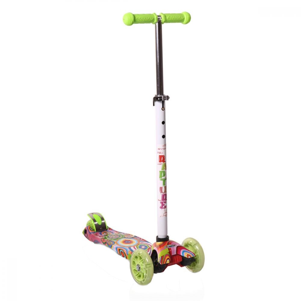 Trotineta cu lumini Rapture Green