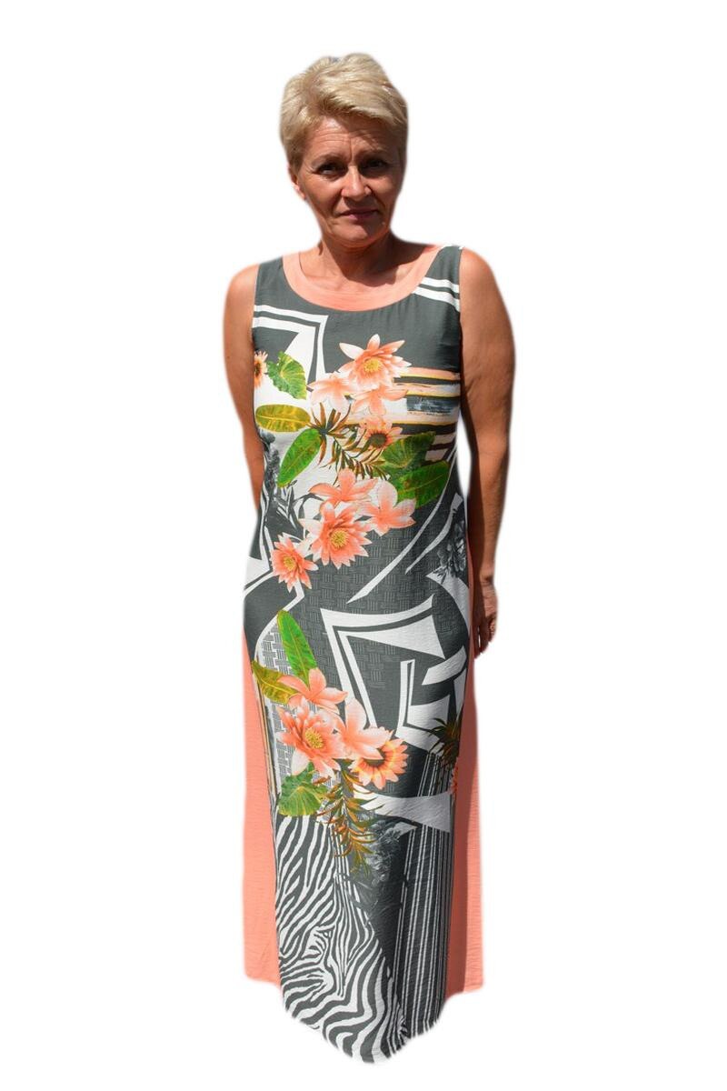 Rochie lunga de zi , D&J Exclusive, Multicolor