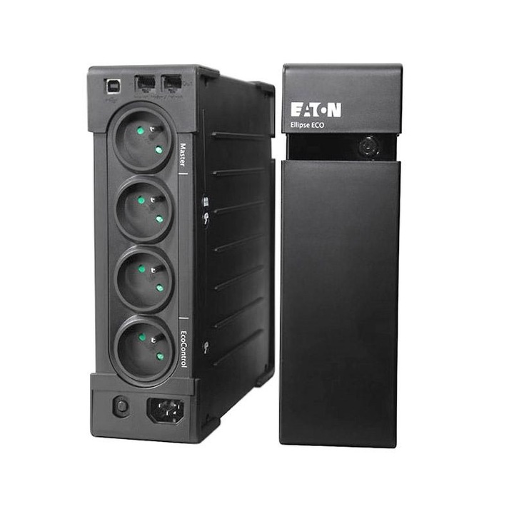 UPS Eaton Ellipse ECO 500, 300W/500VA, 230V, LCD, черен