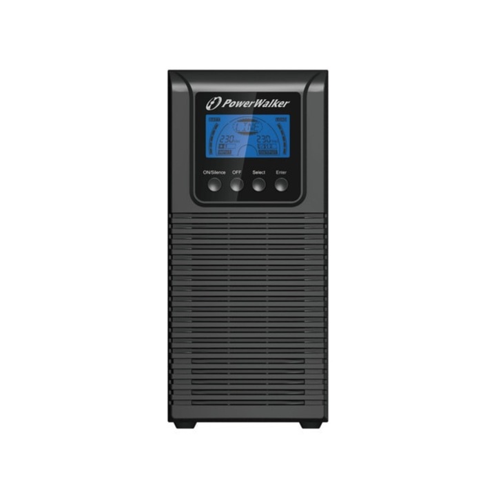 UPS Power Walker, 900W/1000VA, 230V, LCD, черен