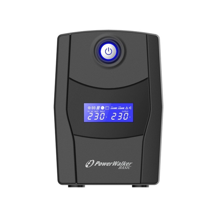 UPS Power Walker Line-in, 1000VA, 230V, LCD, Черен