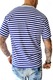 Мъжка тениска ОтМорето 714 Моряшка, С къс ръкав, Бял/Тъмносин, Размер 3XL