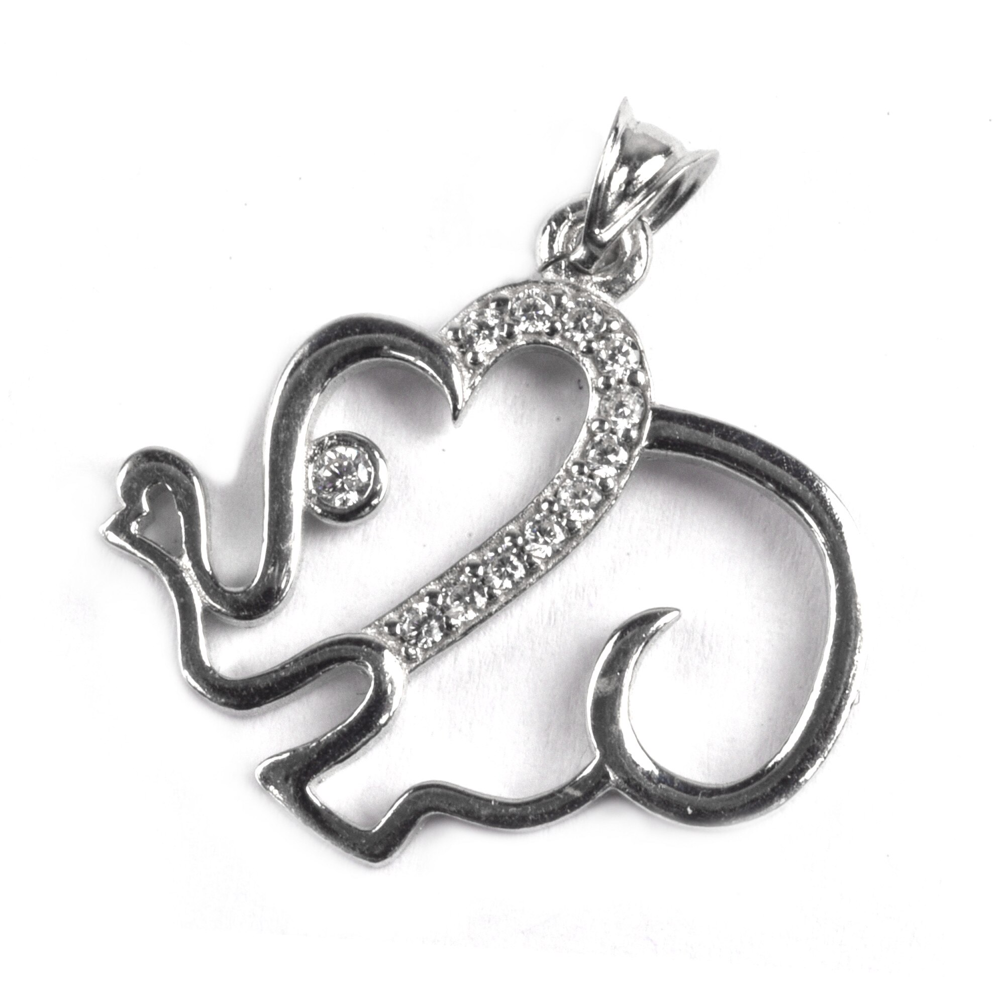 Pandantiv Happy Elephant, Argint 925, 2.5 cm x 2.5 cm