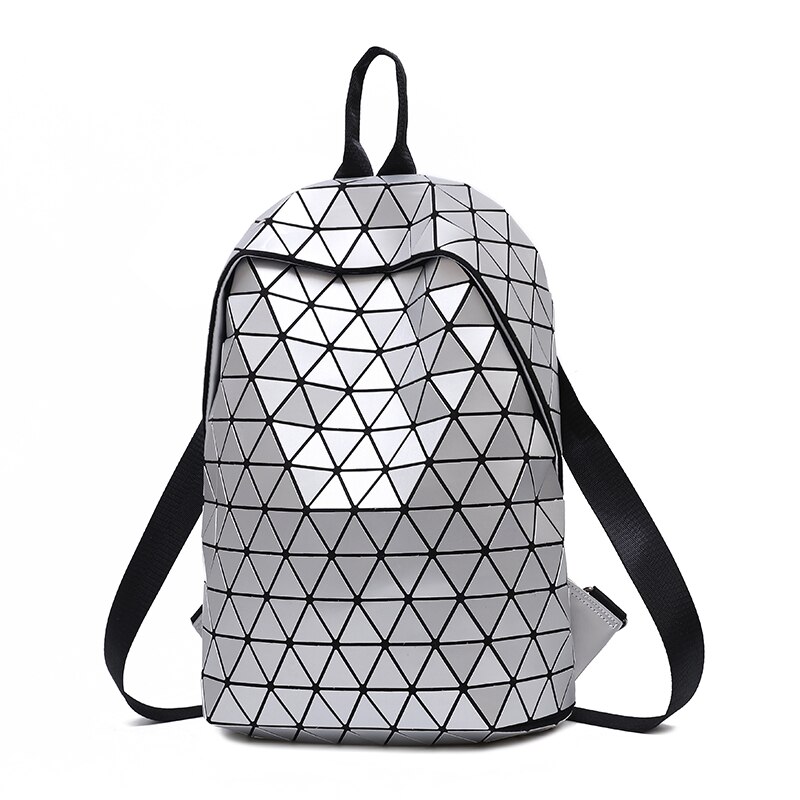 Rucsac Geometric Fino Argintiu