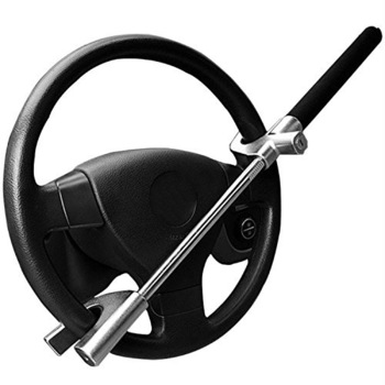 Antifurt volan si pedala, cu trei chei Motor Starter, negru Antifurt volan si pedala, cu trei chei Motor Starter, negru