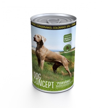 Hrana, umeda, caini, Dog Concept, cons, vanat, pui, 1240 g, set, 12 buc Hrana, umeda, caini, Dog Concept, cons, vanat, pui, 1240 g, set, 12 buc