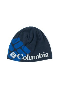 Columbia, Caciula unisex cu imprimeu logo Heat™, Bleumarin inchis Columbia, Caciula unisex cu imprimeu logo Heat™, Bleumarin inchis