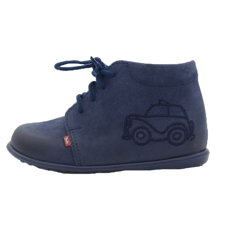 Ghete ortopedice din piele baieti Emel E2212-1, Bleumarin