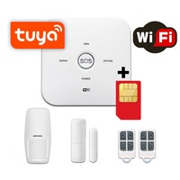 sistem de alarma wireless gsm wale jt-10gdt control aplicatie tuya si sms baterie incorporata alerta telefon si sms sim pre-pay cadou imagen 2_0_
0