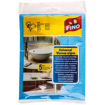 Lavete universale din vascoza Fino 34cmx45cm 5buc Lavete universale din vascoza Fino 34cmx45cm 5buc