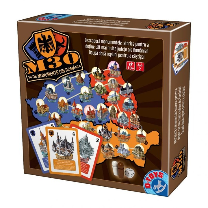 D-Toys Társasjáték, 30 Műemlék Romániában (román nyelvű)