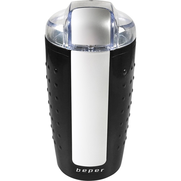 Кафемелачка Beper BP.581, 250W, Капацитет 100 гр, Черен/Бял