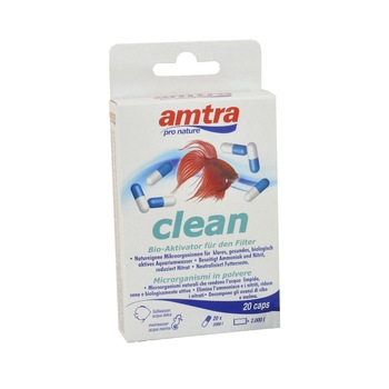 Bacterii ciclare acvariu o cutie de 20 capsule Amtra Clean Bacterii ciclare acvariu o cutie de 20 capsule Amtra Clean