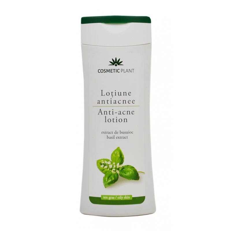 Lotiune antiacnee cu extract de busuioc 200 ml Cosmetic Plant