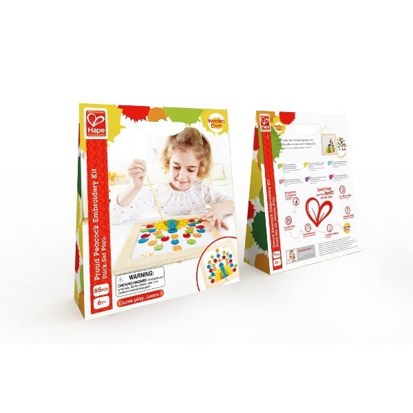 Set de artizanat Hape, Model Paun