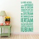 Sticker decorativ Mesaj pentru acasa Turquoise - 39x100 cm - BeeStick