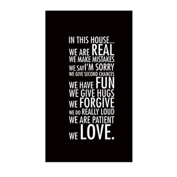 Sticker decorativ In this house Alb - 43x100 cm - BeeStick Sticker decorativ In this house Alb - 43x100 cm - BeeStick