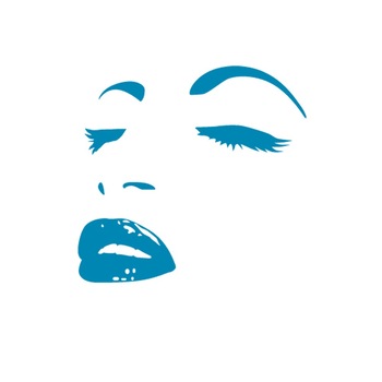 Sticker decorativ Chip de femeie Ceruleum - 40X38 cm - BeeStick Sticker decorativ Chip de femeie Ceruleum - 40X38 cm - BeeStick