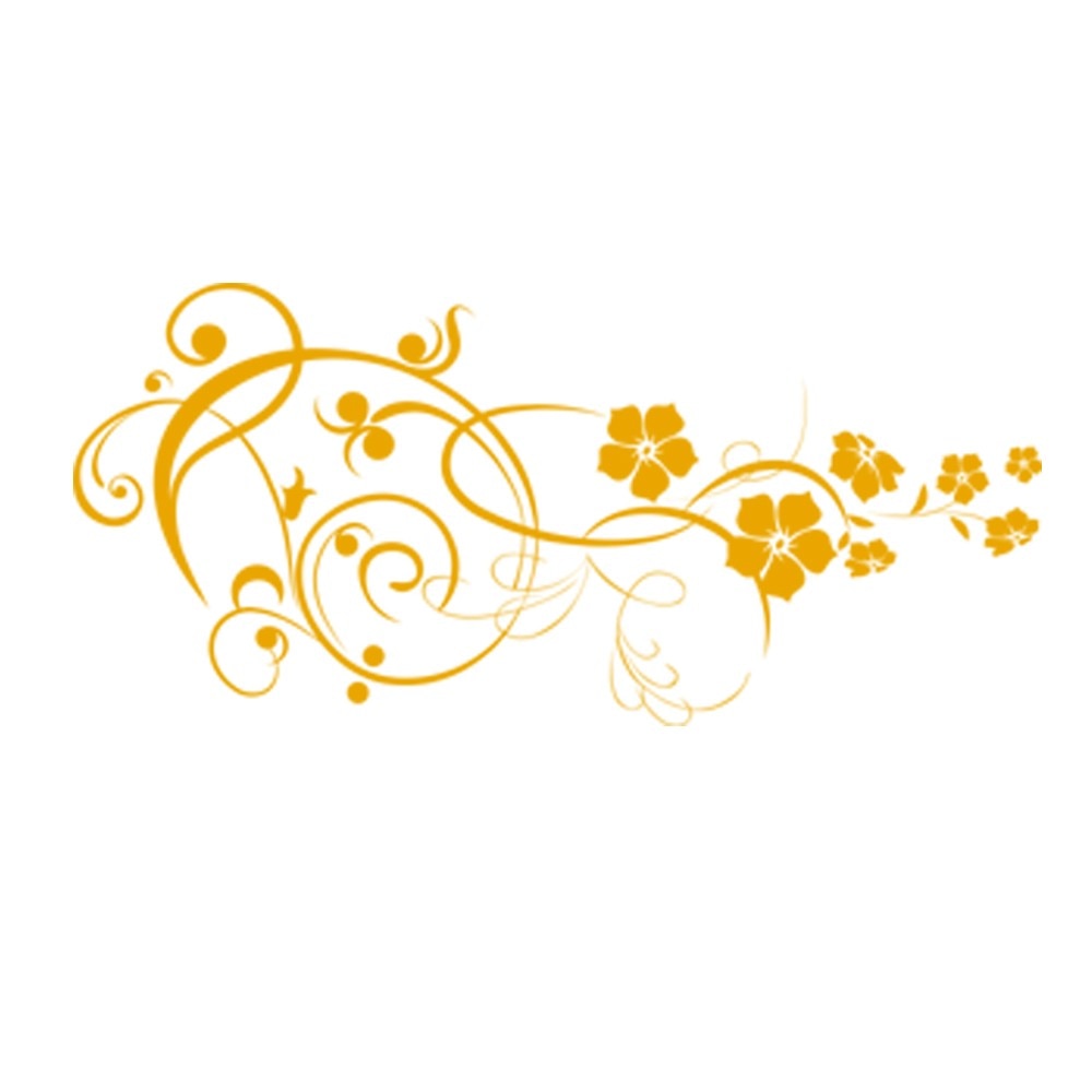 Sticker decorativ Deco Feng Shui Golden Yellow - 105x48 cm - BeeStick