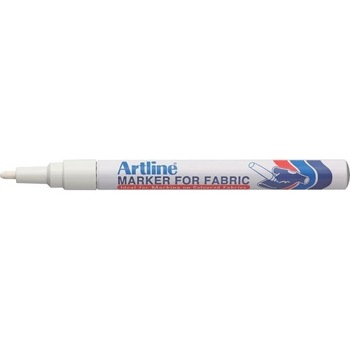 Marker ARTLINE for Fabric, pentru marcat pe material textil, corp metalic, varf rotund 1.2mm - alb Marker ARTLINE for Fabric, pentru marcat pe material textil, corp metalic, varf rotund 1.2mm - alb