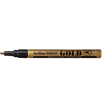 Marker cu vopsea varf rotund 1.2mm, corp metalic, ARTLINE 990XF - auriu Marker cu vopsea varf rotund 1.2mm, corp metalic, ARTLINE 990XF - auriu
