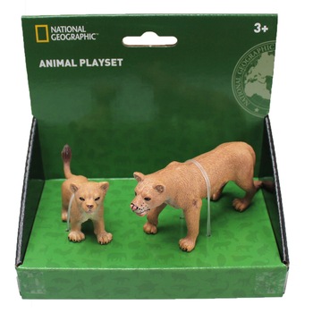 Set 2 figurine National Geographic - Leoaica si puiul Set 2 figurine National Geographic - Leoaica si puiul