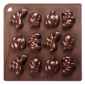 Forma Silicon Chocoice Haloween, 12 cavitati Forma Silicon Chocoice Haloween, 12 cavitati