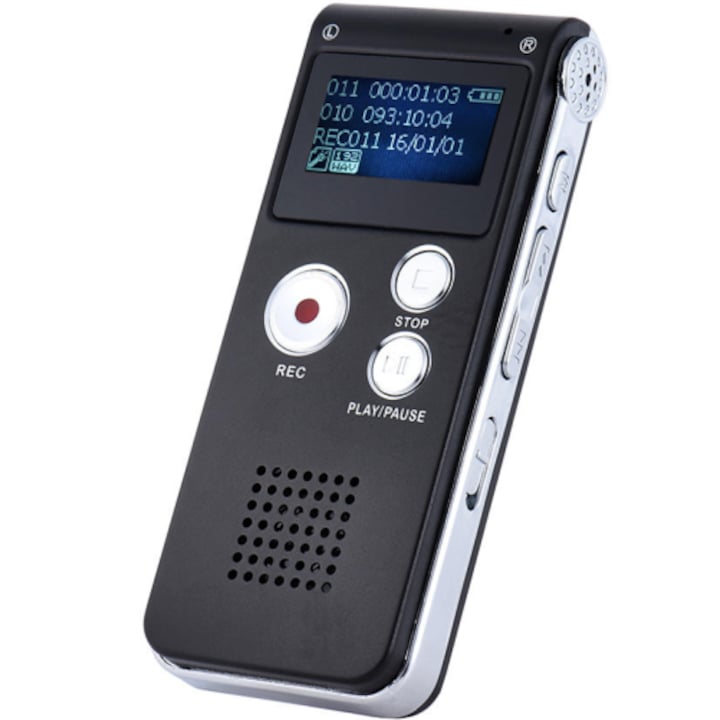IUni REP03 Мини цифров диктофон, 8GB, MP3 плейър