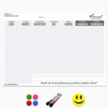 Planner magnetic lunar 42x30 cm - Visual Planner magnetic lunar 42x30 cm - Visual