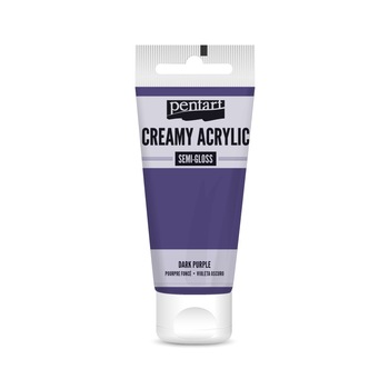 Vopsea acrilica cremoasa semilucioasa Pentart - mov inchis, 60 ml Vopsea acrilica cremoasa semilucioasa Pentart - mov inchis, 60 ml