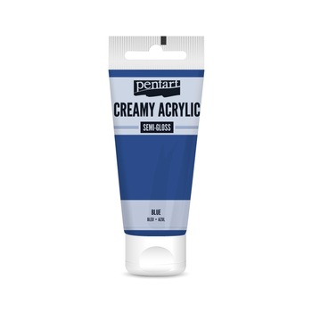 Vopsea acrilica cremoasa semilucioasa Pentart - albastru, 60 ml Vopsea acrilica cremoasa semilucioasa Pentart - albastru, 60 ml