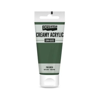 Vopsea acrilica cremoasa semilucioasa Pentart - verde brad, 60 ml Vopsea acrilica cremoasa semilucioasa Pentart - verde brad, 60 ml