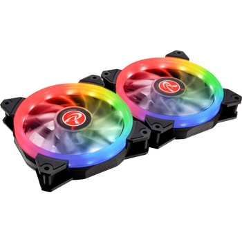 Ventilator Raijintek IRIS 14 Rainbow RGB LED with Controller, 2 Pack Ventilator Raijintek IRIS 14 Rainbow RGB LED with Controller, 2 Pack