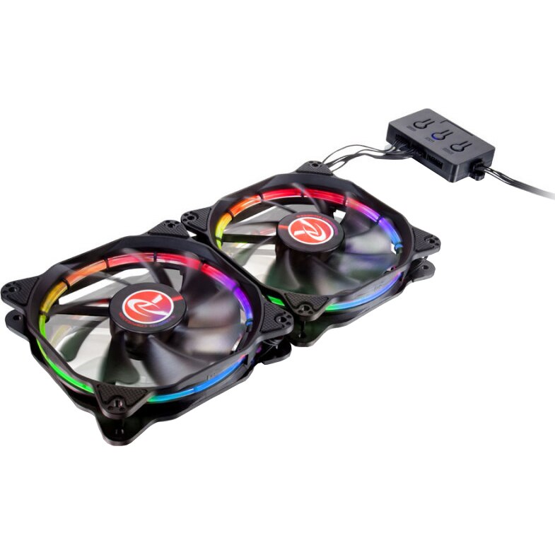 Ventilator Raijintek Auras 14 RGB, 2 pack, 140mm