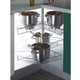 Cos rotativ de colt 3/4 pentru corp de bucatarie 700 mm