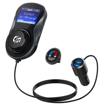 Modulator FM, Quick Charge 3.0 Bluetooth, Wireless hands-free, LCD 1.44, MP3 player, FM kit, USB 2.4A, QC3.0, TF Card pentru Apple iPhone iPod iPad Samsung Huawei Android Smartphone Modulator FM, Quick Charge 3.0 Bluetooth, Wireless hands-free, LCD 1.44, MP3 player, FM kit, USB 2.4A, QC3.0, TF Card pentru Apple iPhone iPod iPad Samsung Huawei Android Smartphone