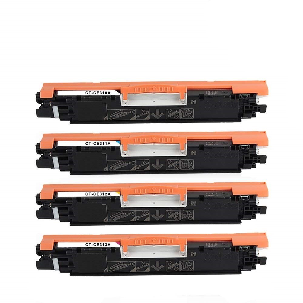 CE310A Set 4 cartuse toner, GraphiteK, compatibil HP CE310A/CE311A/312A/313A (126A) LaserJet 200 color MFP M175 M275,