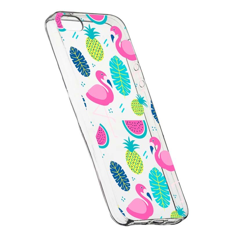 Husa Silicon, Transparent, Slim, Flamingo 91, Xiaomi Mi5S