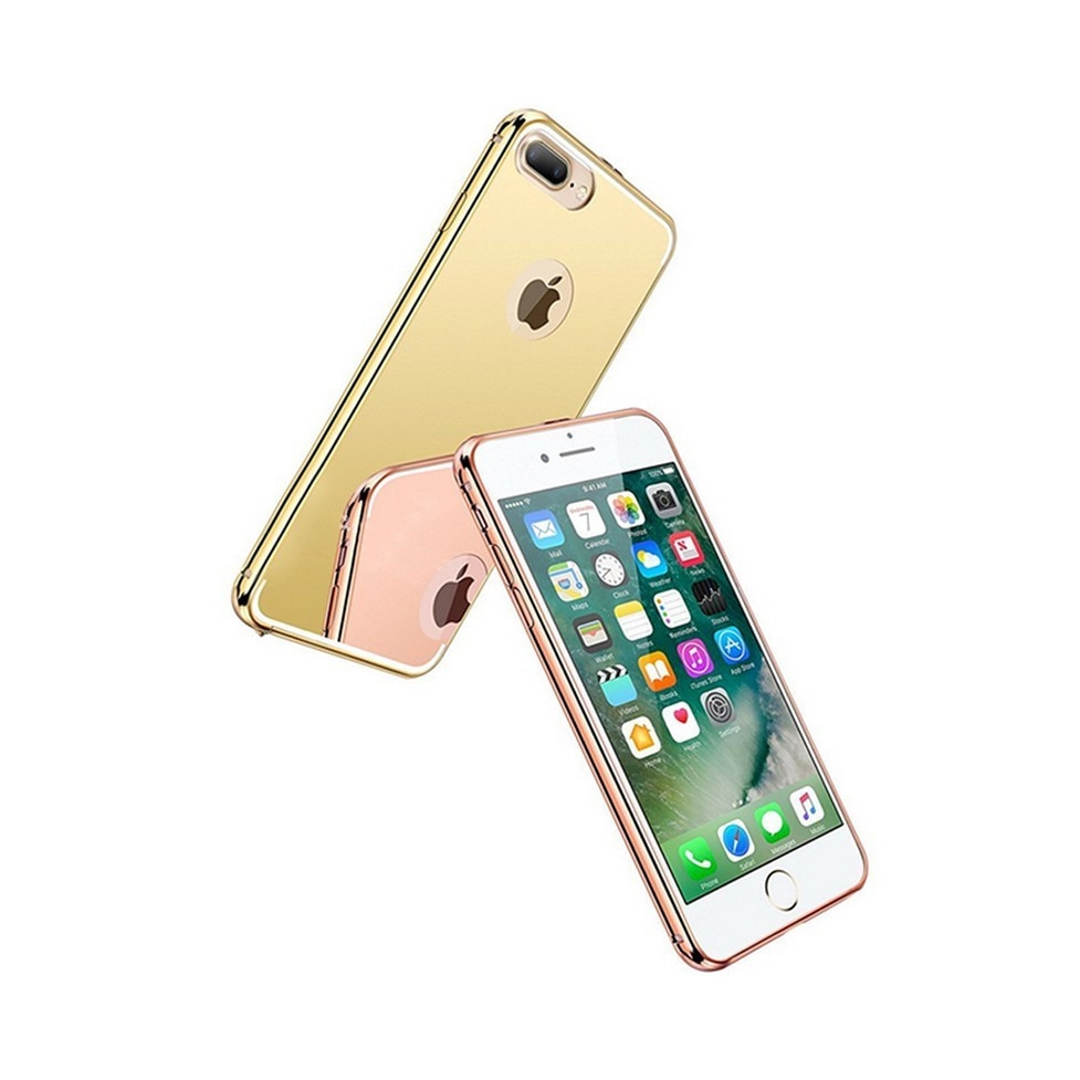 Husa Apple iPhone 8 Plus , MyStyle Elegance Luxury tip oglinda , Gold