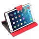 Husa Tableta 7 Inch Model X , Rosu , Tip Mapa , Prindere 4 Cleme