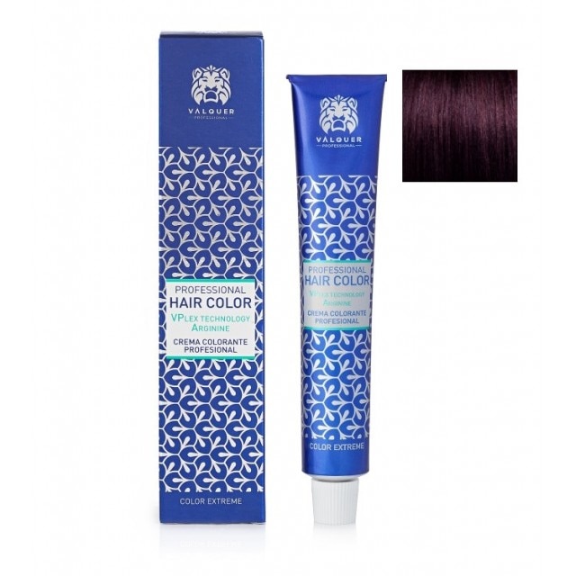 Vopsea crema 3.2 Saten Inchis Violet cu plex si arginina Valquer 60g