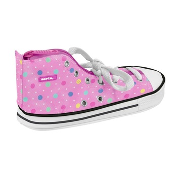 Penar forma pantof sport Safta buline roz,24x7x12 cm Penar forma pantof sport Safta buline roz,24x7x12 cm