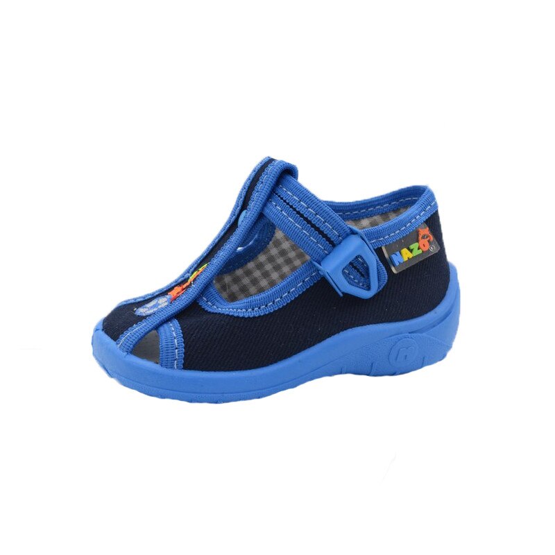 Pantofi din panza baieti Nazo, catarama, Negru