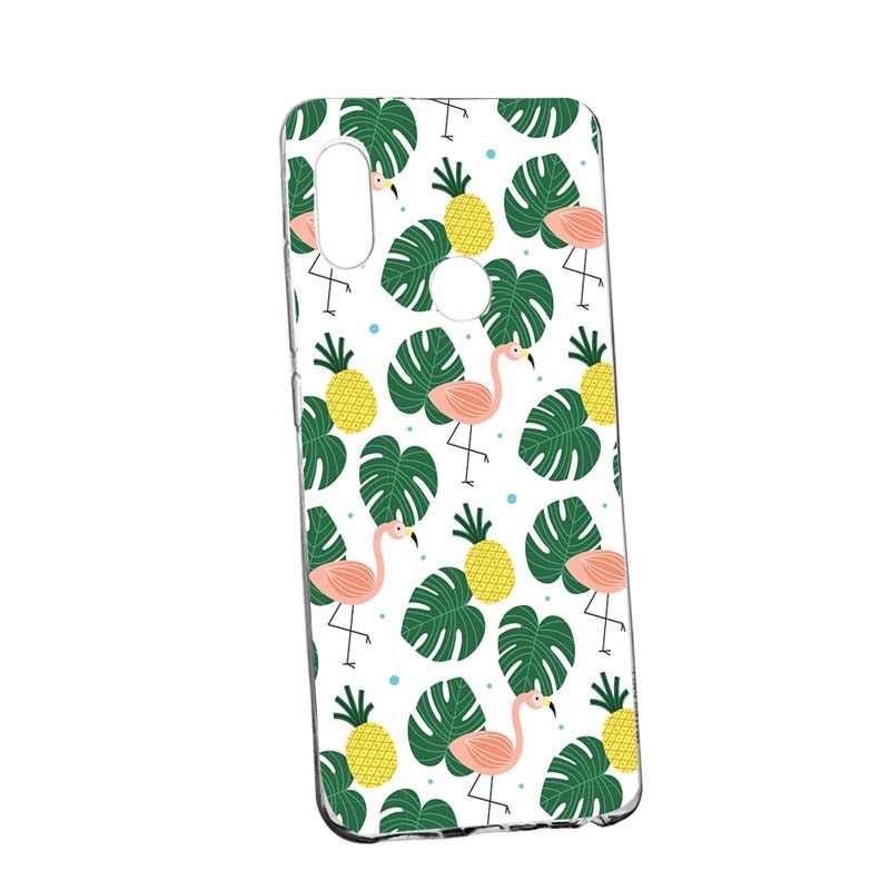 Husa Silicon, Transparent, Slim, Tropical 93, Xiaomi Mi8