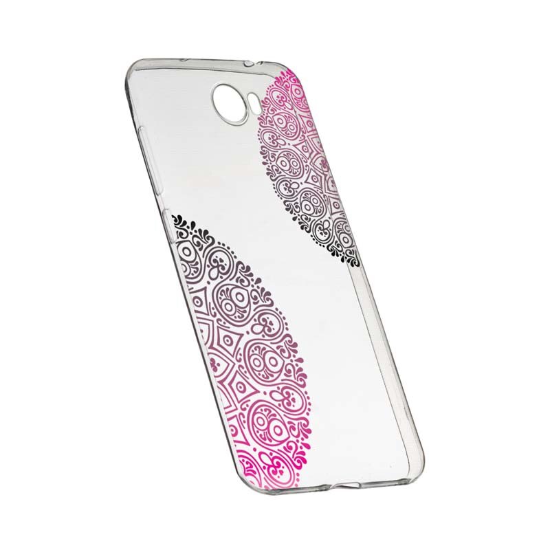 Husa Silicon, Transparent, Slim, Non Figurative 92, Huawei Y7 / Enjoy 7 Plus / Nova Lite Plus 2017