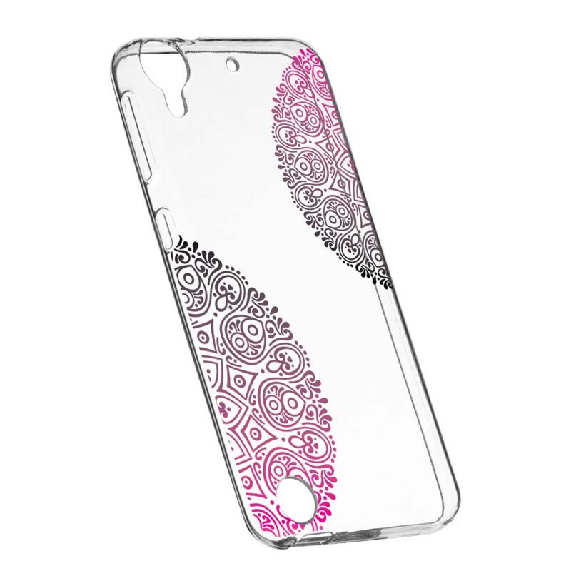 Husa Silicon, Transparent, Slim, Non Figurative 92, HTC Desire 825
