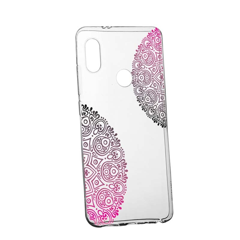 Husa Silicon, Transparent, Slim, Non Figurative 92, Xiaomi Mi8